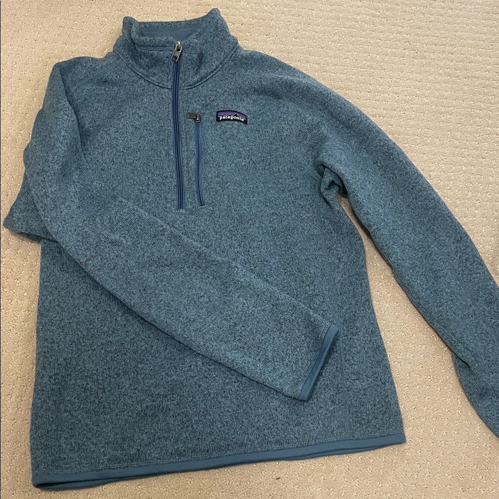 Patagonia Better Sweater Men’s Teal Quarter-Zip Fleece Jacket
